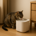 Fuente de agua silenciosa para gato