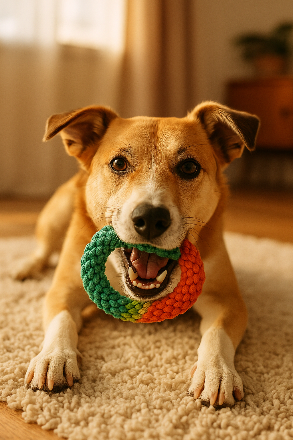 Juguete interactivo ecológico para perro