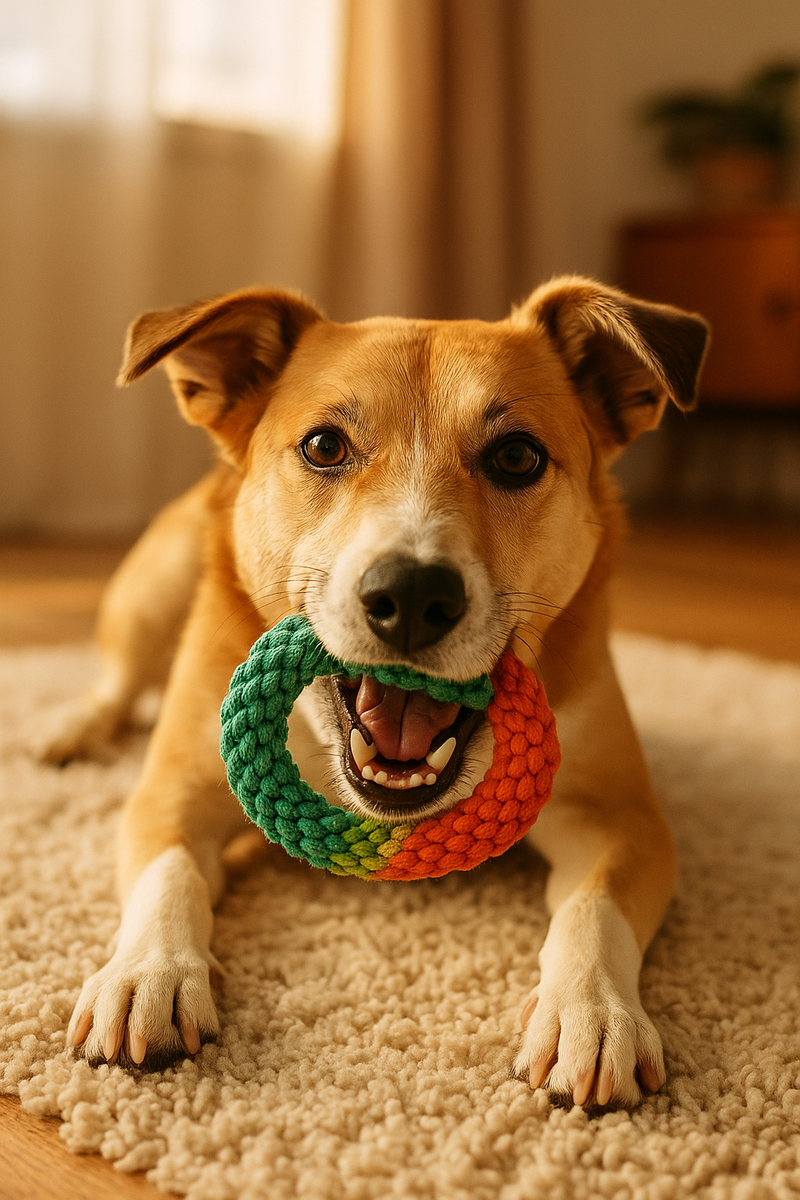 Juguete interactivo ecológico para perro