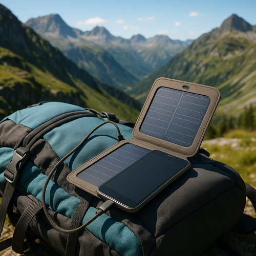 Cargador solar de bolsillo